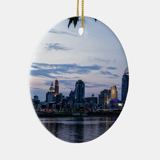 Cincinnati Skyline Keramisch Ornament (Rechts)