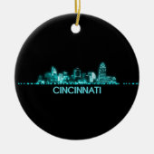 Cincinnati Skyline Keramisch Ornament (Voorkant)
