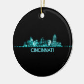 Cincinnati Skyline Keramisch Ornament (Links)