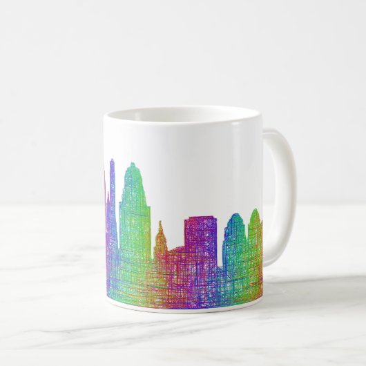 Cincinnati skyline koffiemok (Voorkant rechts)