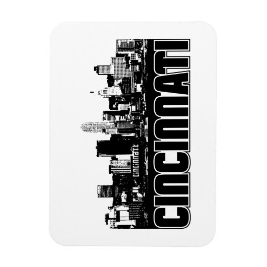 Cincinnati Skyline Magneet (Verticaal)