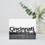 Cincinnati Skyline met Cincinnati in de hemel bove Briefkaart (Staand voorkant)