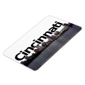 Cincinnati Skyline met Cincinnati in de lucht Magneet (Linkerzijde)