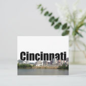 Cincinnati Skyline met Cincinnati in de Sky Briefkaart (Staand voorkant)