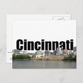 Cincinnati Skyline met Cincinnati in de Sky Briefkaart (Voorkant / Achterkant)