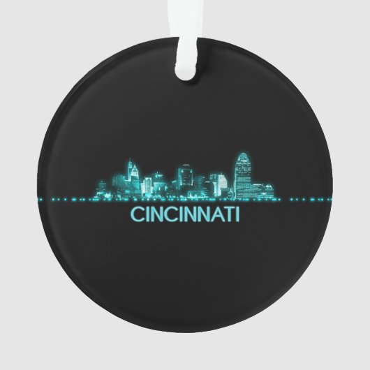 Cincinnati Skyline Ornament (achterkant)