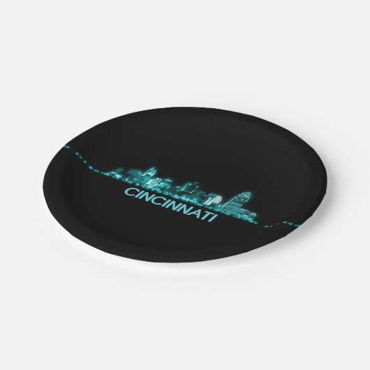 Cincinnati Skyline Papieren Bordje (Gekanteld)