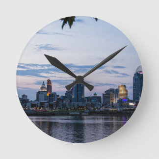 Cincinnati Skyline Ronde Klok