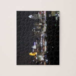 Cincinnati skyline 's nachts legpuzzel
