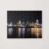 Cincinnati skyline 's nachts legpuzzel (Horizontaal)