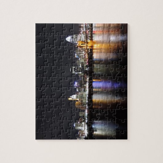 Cincinnati skyline 's nachts legpuzzel (Verticaal)