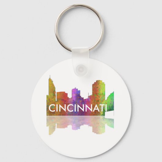Cincinnati Skyline Sleutelhanger (Voorkant)