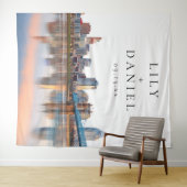 Cincinnati Skyline Trouwfoto Achtergrond Wandkleed (In Situ (horizontaal))