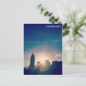 Cincinnati Skyline V1 Briefkaart (Staand voorkant)