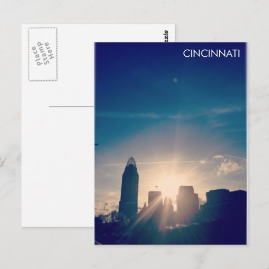 Cincinnati Skyline V1 Briefkaart (Voorkant / Achterkant)