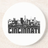 Cincinnati Skyline Zandsteen Onderzetter (Voorkant)