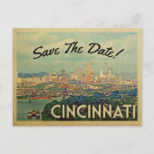 Cincinnati slaat de datum  Briefkaarten op (Voorkant)