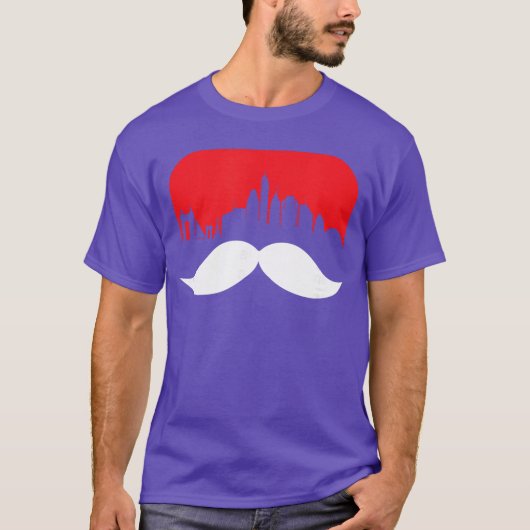 Cincinnati Snorhaar Rode Cincinnati Skyline Redleg T-shirt (Voorkant)