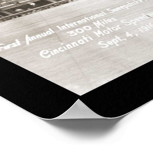 Cincinnati Speedway Foto 1916 Poster (Hoek)