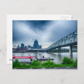 Cincinnati Stad in Ohio Briefkaart (Voorkant / Achterkant)