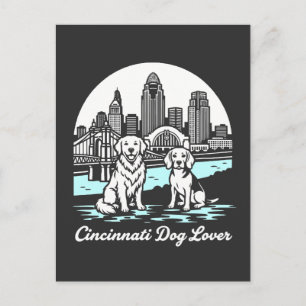 Cincinnati Stad Ohio Hondenliefhebber Briefkaart