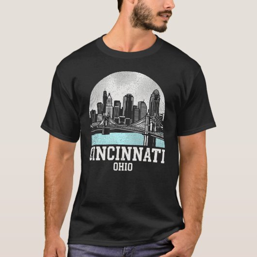 Cincinnati Stad Ohio T-shirt (Voorkant)