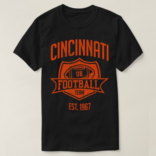 Cincinnati Team inspireerde Cincinnati Bengals Ohi T-shirt (Design voorkant)
