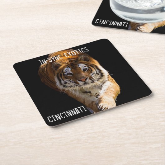 Cincinnati Tiger - Kartonnen Onderzetters (Schuin)