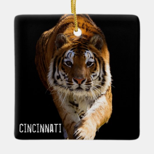 Cincinnati Tiger - Keramisch Ornament (Voorkant)