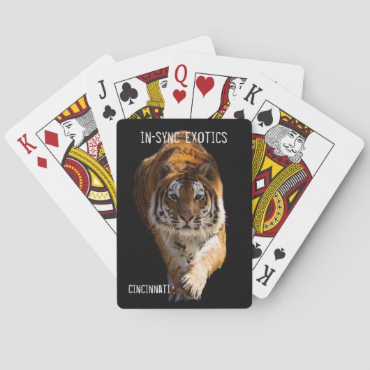 Cincinnati Tiger - Pokerkaarten (Achterkant)