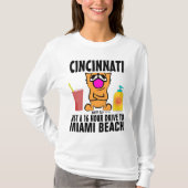 CINCINNATI TO MIAMI Gibby Cat Cartoon T-shirts (Voorkant)