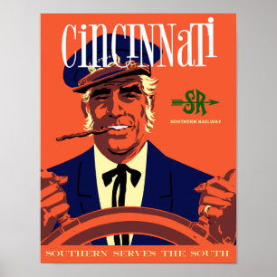 Cincinnati,  treinstation poster