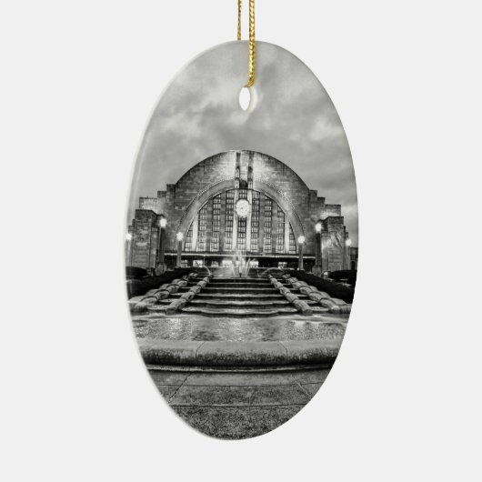 Cincinnati Union Terminal Keramisch Ornament (Rechts)