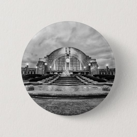 Cincinnati Union Terminal Ronde Button 5,7 Cm (Voorkant)