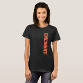  Cincinnati Verenigde Staten Hometown City Varsity T-shirt (Voorkant volledig)