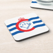 Cincinnati vlag bier onderzetter (Linkerzijde)