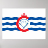 Cincinnati vlag poster (Voorkant)