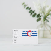 Cincinnati vlag visitekaartje (Staand voorkant)