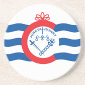 Cincinnati vlag zandsteen onderzetter (Voorkant)