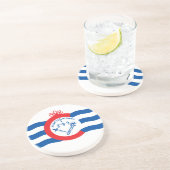 Cincinnati vlag zandsteen onderzetter (Zijkant)