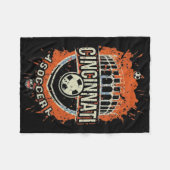 Cincinnati Voetbal Fleece Deken (Voorkant (Horizontaal))