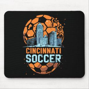 Cincinnati Voetbal Stad Silhouette Cool Cincy 513  Muismat