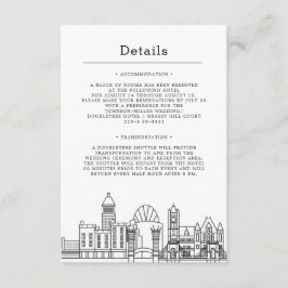Cincinnati Wedding | Gastinformatie Informatiekaartje