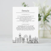 Cincinnati Wedding | Gastinformatie Informatiekaartje (Staand voorkant)