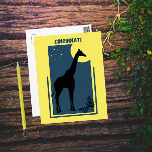 Cincinnati Zoo Ohio  Giraffe Briefkaart