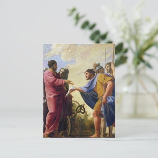 Cincinnatus keert terug naar zijn ploeg briefkaart (Staand voorkant)