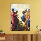 Cincinnatus keert terug naar zijn ploeg canvas afdruk (Insitu (Woonkamer))