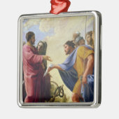 Cincinnatus keert terug naar zijn ploeg metalen ornament (Links)