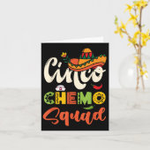 Cinco Chemo Squad Chemotherapie Nurse Crew Fun Cin Kaart (Gele Bloem)