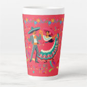 Cinco colorwave helderrood latte mok (Voorkant)